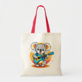 Koala Strumming een gitaar Tote Bag (Voorkant)