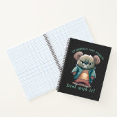 Koala Stubborn Deal Met Het Schattig Schattig Grap Notitieboek (Binnen)