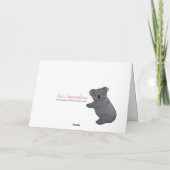Koala stuurt grote knuffels kaart (Achterkant)