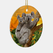 Koala Sunset Keramisch Ornament (Rechts)