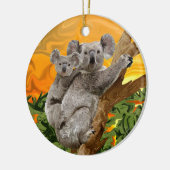 Koala Sunset Keramisch Ornament (Links)