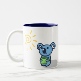 Koala Sunshine - Blue Tweekleurige Koffiemok
