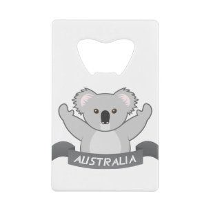 Koala Support Australia Wildlife Australia Strong Creditkaart Flessenopener