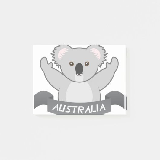 Koala Support Australia Wildlife Australia Strong Post-it® Notes (Voorkant)