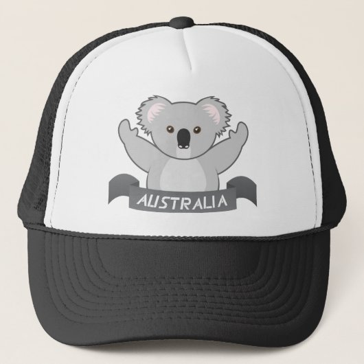 Koala Support Australia Wildlife Australia Strong Trucker Pet (Voorkant)