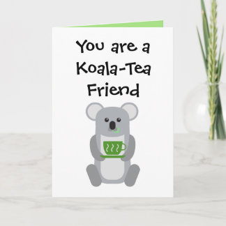Koala-Tea Friend - Wenskaart Bedankkaart