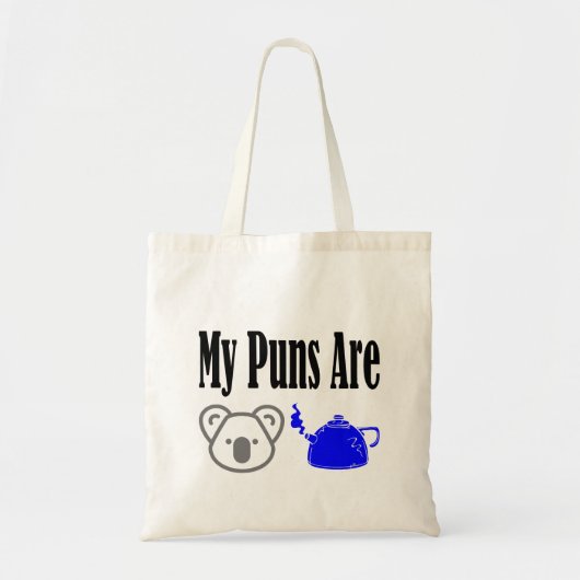 Koala Tea Puns Dad Joke Pun Tote Bag (Voorkant)