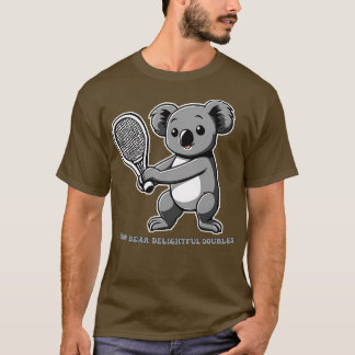 Koala Tennis Drop Beer Heerlijk Dubbelspel T-shirt
