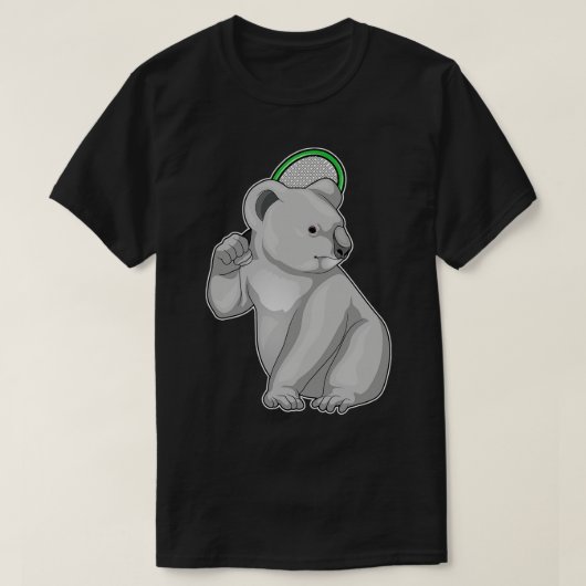 Koala Tennis Tennic racket T-shirt (Design voorkant)