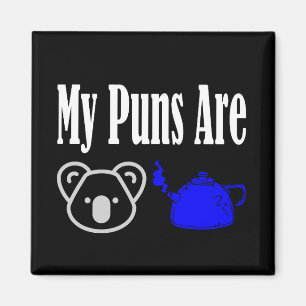 Koala Thee Puns Grappig Magneet