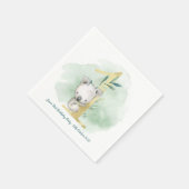 Koala thema 1e verjaardagsfeestje decoraties servet (Hoek)