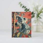 Koala: Tijdloze Wildlife Charm Briefkaart (Staand voorkant)