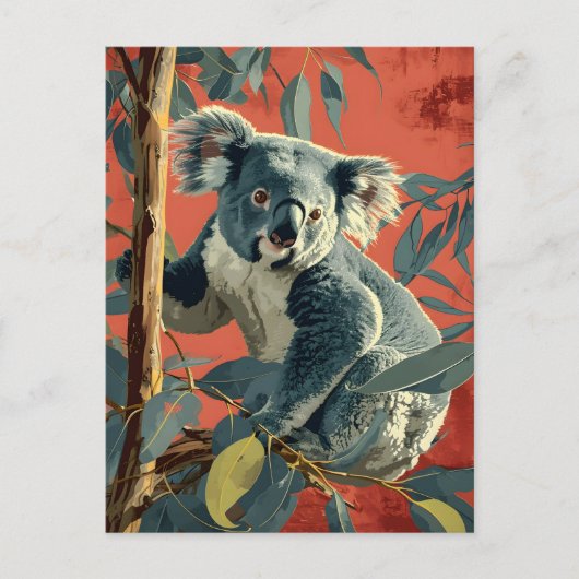 Koala: Tijdloze Wildlife Charm Briefkaart (Voorkant)