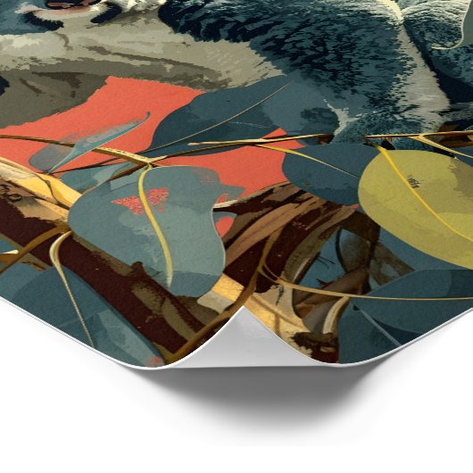  Koala: Tijdloze Wildlife Charm Poster (Hoek)