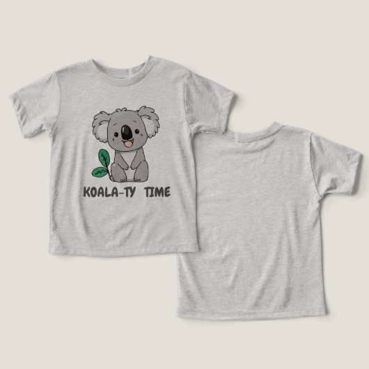 Koala Toddler T-shirt (Ontwerp Voorkant & Achterkant)