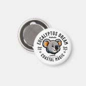 Koala Traum – Eucalyptus Wildnis Australien Magneet (Voorkant / Achterkant)