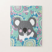Koala Tropical Bloom Legpuzzel (Verticaal)