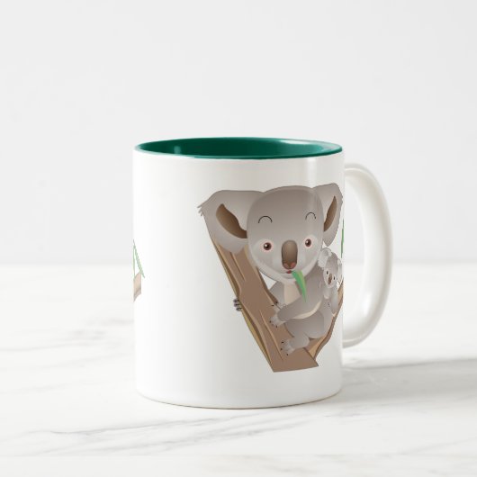 Koala Tweekleurige Koffiemok (Voorkant rechts)
