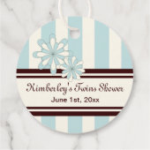 Koala Twin Boy Baby shower / Verjaardag Bedankt Bedankjes Labels (Achterkant)