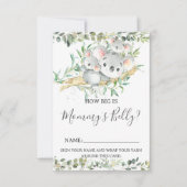 Koala Twins Hoe groot is mama's buik spel Kaart (Voorkant)