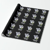 Koala-ty Thyme Funny Koala Thyme Pun Dark BG Cadeaupapier (Uitgerold)