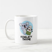 Koala-ty Thyme Funny Koala Thyme Pun Koffiemok (Links)
