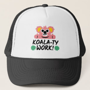 Koala-ty-werk Blijven goede start motivatie Trucker Pet