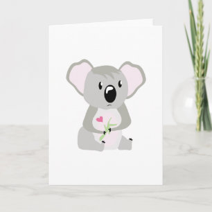 Koala Valentijn Feestdagen Kaart