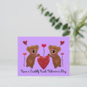Koala Valentijn Hearts Briefkaarten (Staand voorkant)