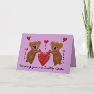 Koala Valentijn Hearts Kaarten