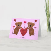 Koala Valentijn Hearts Kaarten (Achterkant)