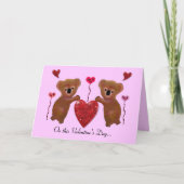 Koala Valentijn Hearts Kaarten (Voorkant)
