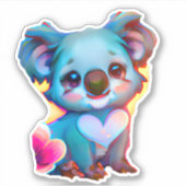 Koala Valentijn Sticker (Voorkant)