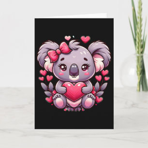 Koala Valentijnsharten Beer Kaart