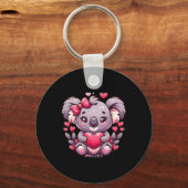 Koala Valentine Hearts Bear  Sleutelhanger (Voorkant)