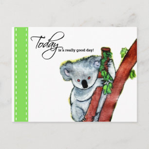 Koala - "Vandaag is een heel goede dag!" Briefkaart