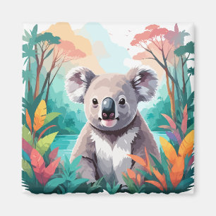 Koala Vector Art Animal in de majestueuze Natuur Magneet