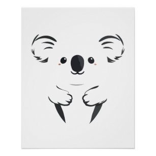 Koala Vector Art Animal Modern Urban City Graphic Perfect Poster