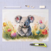 Koala-veld van paaseieren tissuepapier (Craft)
