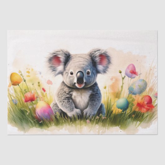 Koala-veld van paaseieren tissuepapier (Voorkant)