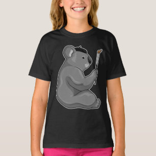 Koala verfkwast t-shirt