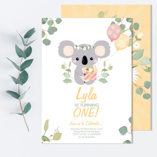Koala Verjaardag Kaart