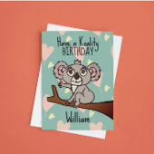Koala-verjaardag Kaart