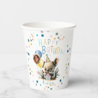 Koala Verjaardag Papier Cups