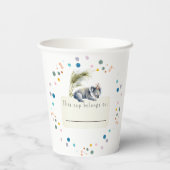 Koala Verjaardag Papier Cups Papieren Bekers (Achterkant)