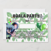 KOALA verjaardagsfeest Kaart (Voorkant)