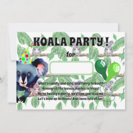 KOALA verjaardagsfeest Kaart