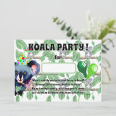 KOALA verjaardagsfeest Kaart (Staand voorkant)