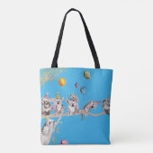 Koala Verjaardagsfeestje Koala's Schattige Meisjes Tote Bag (Achterkant)