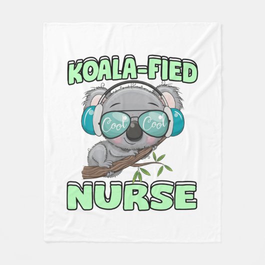 Koala-verpleegster Fleece Deken (Voorkant)